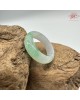 【肌容雪】天然緬甸A貨綠翡翠飄花戒圈 編號688(戒圍17.7mm#12號)