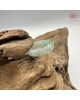 【肌容雪】天然緬甸A貨綠翡翠飄花戒圈 編號688(戒圍17.7mm#12號)