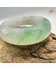 【肌容雪】天然緬甸A貨綠翡翠飄花戒圈 編號688(戒圍17.7mm#12號)