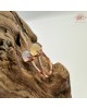 【肌容雪】天然緬甸A貨冰翡翠雙蛋面可調節戒指 編號690(戒圍17.5mm#12號)