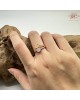 【肌容雪】天然緬甸A貨冰翡翠雙蛋面可調節戒指 編號690(戒圍17.5mm#12號)