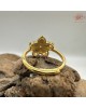 【肌容雪】天然緬甸A貨翡翠翠綠五花瓣可調節戒指 編號695(戒圍18.1mm#14號)