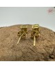 【肌容雪】天然緬甸A貨陽綠翡翠耳針 編號697