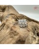 【肌容雪】天然緬甸A貨白冰翡翠泡泡龍可調節戒指 編號698(戒圍16.9mm#10號)