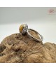 【肌容雪】天然緬甸A貨黃翡翠可調節戒指 編號700(戒圍17.5mm#12號)