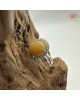 【肌容雪】天然緬甸A貨黃翡翠可調節戒指 編號700(戒圍17.5mm#12號)