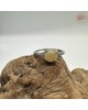 【肌容雪】天然緬甸A貨黃翡翠蛋面造型可調節戒指 編號705(戒圍18.1mm#14號)