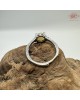 【肌容雪】天然緬甸A貨黃翡翠蛋面造型可調節戒指 編號705(戒圍18.1mm#14號)