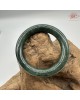 【肌容雪】天然緬甸A貨滿綠翡翠圓條手鐲 編號706(鐲圍55.3mm#17.5號)