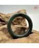 【肌容雪】天然緬甸A貨滿綠翡翠圓條手鐲 編號706(鐲圍55.3mm#17.5號)