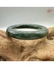 【肌容雪】天然緬甸A貨滿綠翡翠圓條手鐲 編號706(鐲圍55.3mm#17.5號)