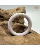 【肌容雪】天然緬甸A貨冰粉紫翡翠圓條手鐲 編號707(鐲圍52.8mm#16.5號 )