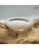 【肌容雪】天然緬甸A貨冰粉紫翡翠圓條手鐲 編號707(鐲圍52.8mm#16.5號 )