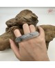【肌容雪】天然緬甸A貨星空烏雞美人條手鐲 編號853(鐲圍59mm#18.5號)