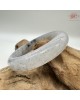 【肌容雪】天然緬甸A貨星空烏雞美人條手鐲 編號853(鐲圍59mm#18.5號)