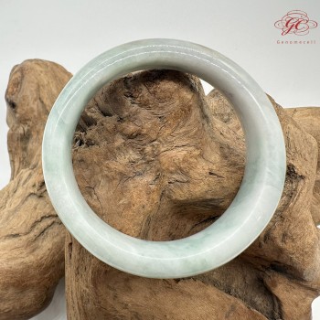 ★瑕疵特賣★【肌容雪】天然緬甸A貨白底紅翡翠平安鐲 編號893(鐲圍58.0mm#18.5號)