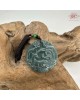 【肌容雪】天然A貨九尾狐翡翠造型掛墜吊飾繩 編號996