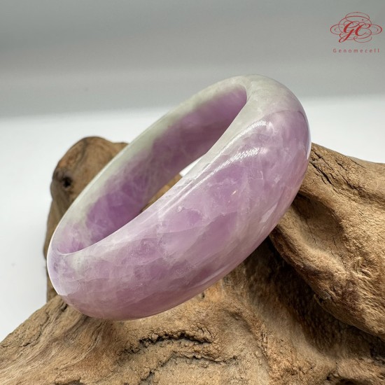 【肌容雪】天然美石紫水晶手鐲 編號B10(鐲圍58.7mm#18.5號)