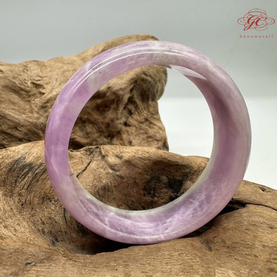 【肌容雪】天然美石紫水晶手鐲 編號B10(鐲圍58.7mm#18.5號)