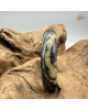 【肌容雪】天然美石黑色石紋礦石手鐲 編號B11(鐲圍57.0mm#18號)