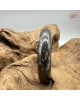 【肌容雪】天然美石黑色石紋礦石手鐲 編號B11(鐲圍57.0mm#18號)