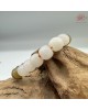【肌容雪】天然美石和田玉山水雙色手串 編號B12