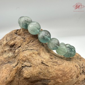 【肌容雪】天然美石螢石手串 編號B17