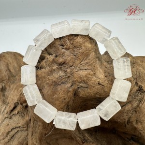 【肌容雪】天然美石白水晶手串 編號B18