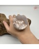 【肌容雪】天然美石櫻花瑪瑙圓牌擺件 編號B20