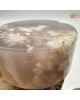 【肌容雪】天然美石櫻花瑪瑙圓牌擺件 編號B20