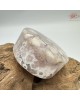 【肌容雪】天然美石櫻花瑪瑙圓牌擺件 編號B21