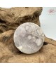 【肌容雪】天然美石櫻花瑪瑙圓牌擺件 編號B21