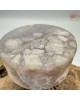 【肌容雪】天然美石櫻花瑪瑙圓牌擺件 編號B21