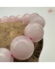【肌容雪】天然美石粉水晶單圈手串 編號B25