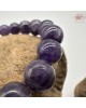 【肌容雪】天然美石紫水晶單圈手串 編號B27