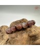 【肌容雪】天然美石褐紅髮晶單圈手串 編號B28