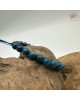 【肌容雪】天然美石孔雀藍磷灰石單圈手串 編號B29