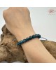 【肌容雪】天然美石孔雀藍磷灰石單圈手串 編號B29