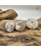 【肌容雪】天然美石櫻花瑪瑙平安扣造型吊墜 編號B41(1-7號)附收納盒