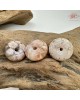【肌容雪】天然美石櫻花瑪瑙平安扣造型吊墜 編號B41(1-7號)附收納盒