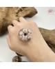 【肌容雪】天然美石櫻花瑪瑙平安扣造型吊墜 編號B41(1-7號)附收納盒