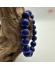 【肌容雪】天然美石青金石單圈手串 編號B45
