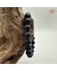 【肌容雪】天然美石黑色琁玉瑤珠單圈手串 編號B53