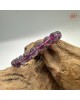 【肌容雪】天然美石紫螢石單圈手串 編號B54