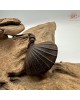 【肌容雪】天然沉香貝殼造型吊墜 編號T07