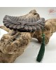 【肌容雪】天然沉香孔雀開屏造型梳子 編號T23