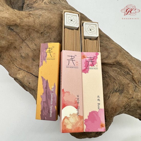 【肌容雪】天然沉香花語三境線香禮盒贈香插座  編號T31