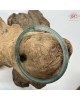 【肌容雪】天然緬甸A貨綠翡翠飄花叮噹鐲 編號1000(鐲圍60.9mm#19號)