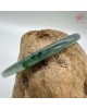 【肌容雪】天然緬甸A貨綠翡翠飄花叮噹鐲 編號1000(鐲圍60.9mm#19號)