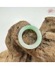 【肌容雪】天然緬甸A貨綠翡翠飄花戒圈 編號1010(戒圍18.2mm#14號)